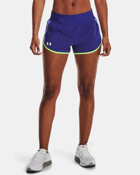 Women's UA Speedpocket Shorts, Blue, pdpMainDesktop image number 0